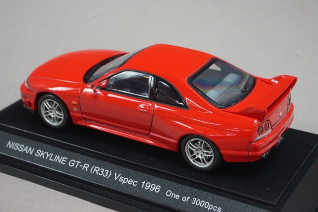 1:43 EBBRO 43585 Nissan Skyline GT-R R33 V Spec 1996 Red model car