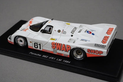 1:43 SPARK S1910 Porsche 962 Le Mans 1984 #61 model car