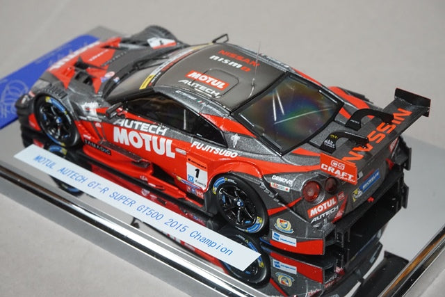 1:43 EBBRO 45350 MOTUL AUTECH GT-R SUPER GT500 2015 Champion Car #1 model car