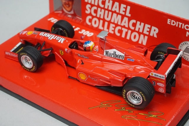 1:43 MINICHAMPS 510984303 Ferrari F300 1998 #3 M. Schumacher MSC No.37 model car