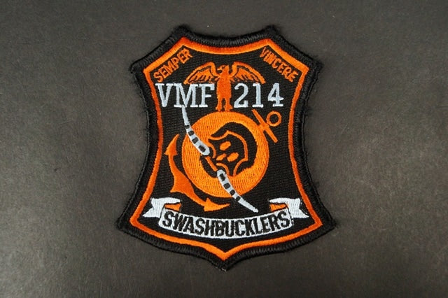Patch USMC VMF-214 214th Fighter Squadron Swashbucklers without hook and loop