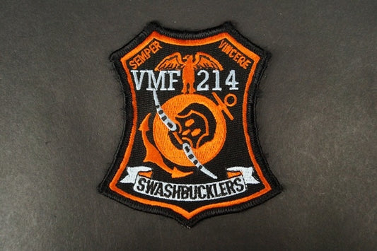 Patch USMC VMF-214 214th Fighter Squadron Swashbucklers without hook and loop