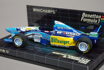 1:43 MINICHAMPS 400950001 Benetton Renault B195 1995 #1 M. Schumacher model car