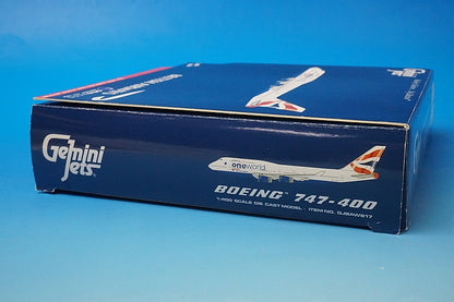 1:400 B747-400 British Airways Oneworld G-CIVP GJBAW917 Gemini