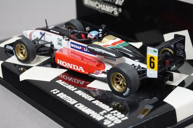 1:43 MINICHAMPS 400010306 Dallara Mugen Honda F301 2001 Champion T.Sato F3 2001 #9 model car