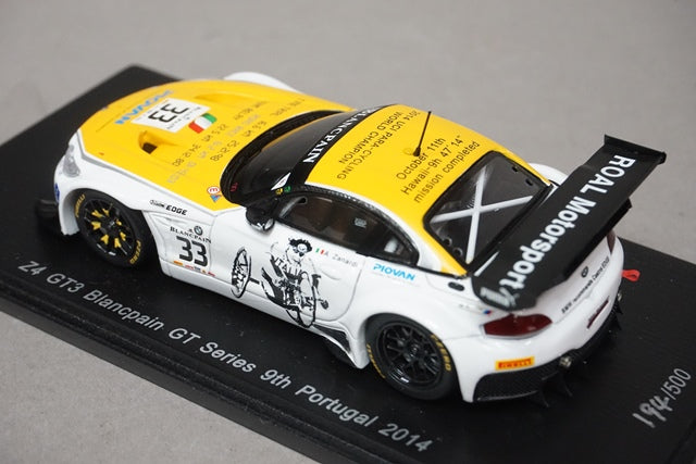 1:43 SPARK SP072 BMW Z4 GT3 Blancpain GT Portugal 2014 #33