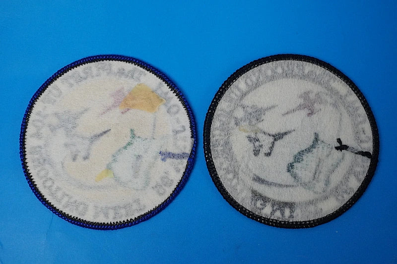 Patch JMSDF UF-104 Missile Firing Training Iwo Jima Base 1995-1996 High Visibility & Low Visibility 2-Piece Set (No Velcro)