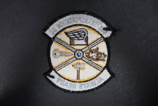 Patch USN 485th Transportation Squadron ALWAYS READY without hook and loop