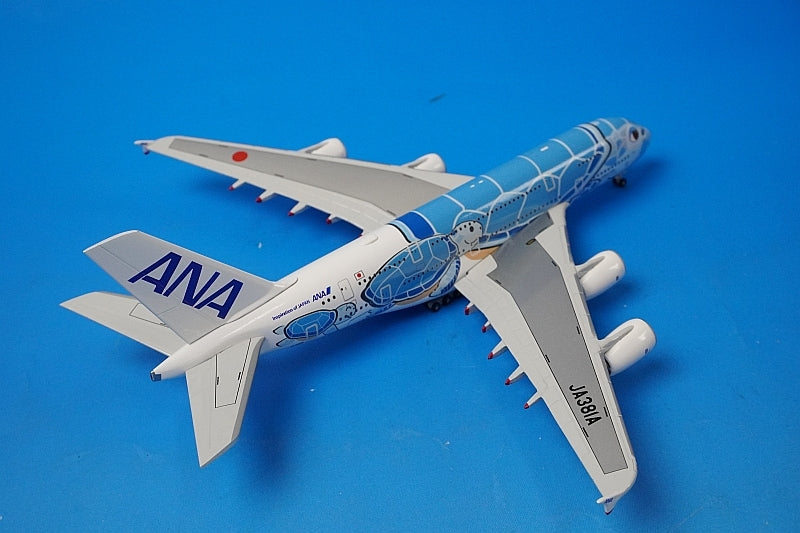 1:400 A380-841 ANA FLYING HONU ANA blue with WiFi radome gear JA381A NH40099 ANA