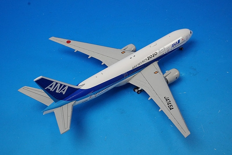 1:400 B777-200ER ANA Let's unite our hearts!! Let's go 2020 JA745A EW4772003 JC Wings airplane model
