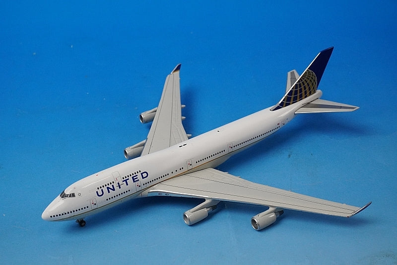 1:400 B747-400 United N128UA GJUAL1146 Gemini airplane model