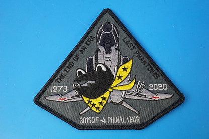 Patch JASDF LAST PHANTOM END OF ERA 1973-2020 low visibility Frog with hook and loop