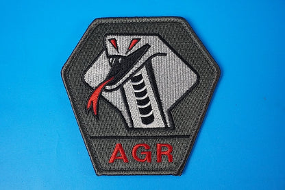 Patch JASDF Tactical Fighter Training Group AGR Low Visibility Cobra with hook and loop