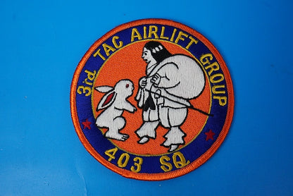Patch JASDF 3rd Transport Wing 403rd Squadron Miho Air Base Inaba no Shirousagi High Visibility without hook and loop