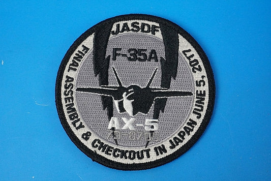 Patch JASDF F-35A First Unit Domestically Assembled AX-5 #79-8705 Low Visibility with hook and loop