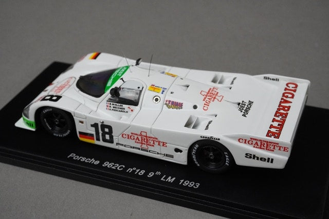 1:43 SPARK S1918 Porsche 962C #18 9th LM 1993 model car
