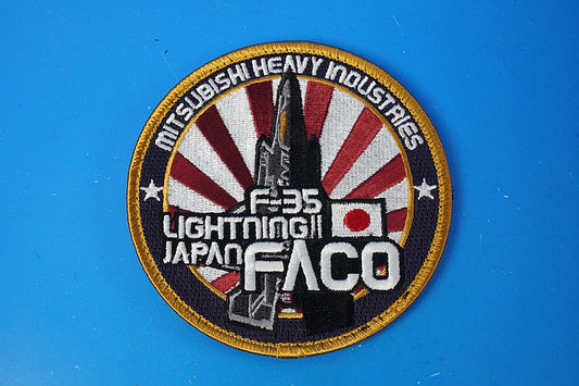 Patch JASDF F-35 Lightning II Mitsubishi Heavy Industries FACO with hook and loop