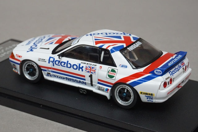 1:43 HPI 8606 Nissan Reebok Skyline GT-R JTC SUZUKA 1990 #1