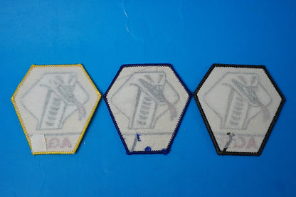 Patch JASDF Air Self-Defense Force AGR Flight Training Group Aggressor Komatsu Air Base Shoulder Patches (Assorted Colors) 3-Piece Set (No Velcro)