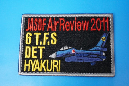 Patch JASDF Air Review 2011 6T.F.S DET Hyakuri A.B. Square Type without hook and loop