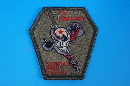 Patch JASDF Aggressor NATURAL BORN KILLERS Cobra Skull with hook and loop