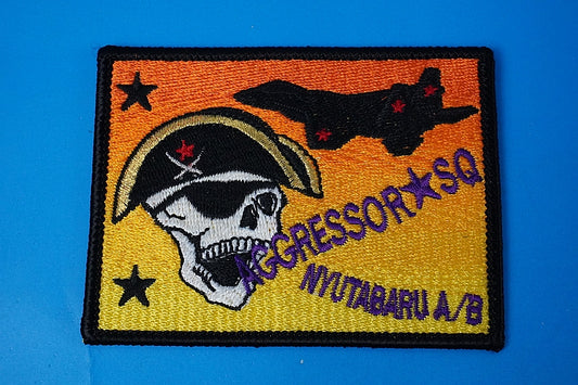 Patch JASDF F-15 Aggressor Nyutabaru A.B. Skull Square without hook and loop