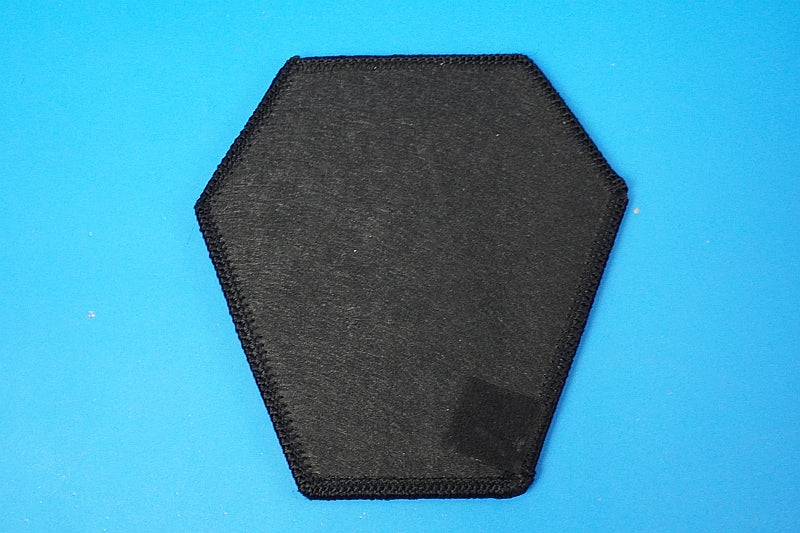 Patch JASDF Aggressor AGR Komatsu AB Shoulder Patch Black Hexagon without hook and loop