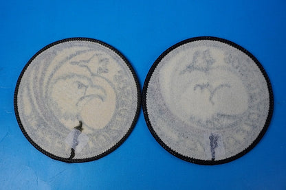 Patch JASDF Japan Air Self-Defense Force 305th Squadron Eagle Keeper Eagle Driver Low Visibility 2 Types 2 Pieces Set No Velcro