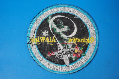 Patch JASDF 9th AW Naha Air Base high visibility without hook and loop