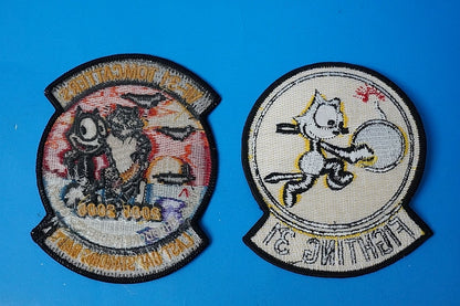Patch USN F-14D Tomcat VF-31 Tomcatters Patch 2Set without hook and loop