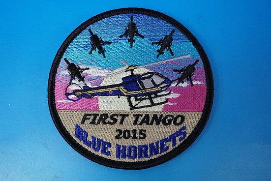 Patch JGSDF TH-480B Blue Hornet First Tango 2015 Kita Utsunomiya Garrison with hook and loop