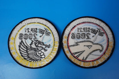 Patch JASDF Aerobatic Team Komatsu Air Base Air Show 2008.9.21 Dragon Eagle 2-piece set without hook and loop