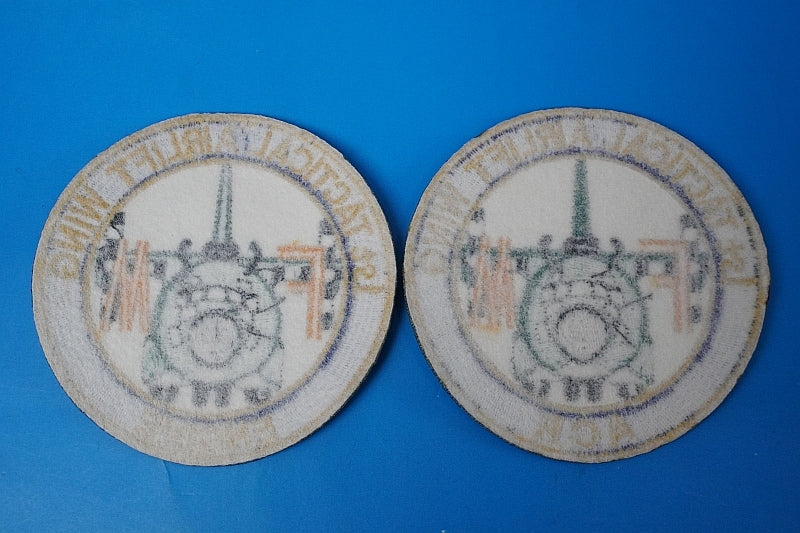 Patch JASDF 1st Transport Air Squadron Komaki Air Base ENGINE ACR Deformed 2 piece set without hook and loop