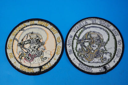 Patch JMSDF GOD OF THE WIND IS ALWAYS WITH US LCAC/Fujin High Visibility & Low Visibility Set of 2 without hook and loop