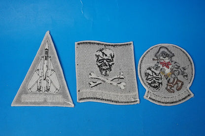Patch USN U.S. Navy VF-103 103rd Fighter-Attack Squadron Jolly Rogers 3-piece set (3 types), no Velcro
