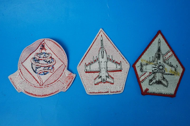 Patch USN (United States Navy) VFA-102 Diamondbacks Snake/Snake Pattern 3-Piece Set (No Velcro)