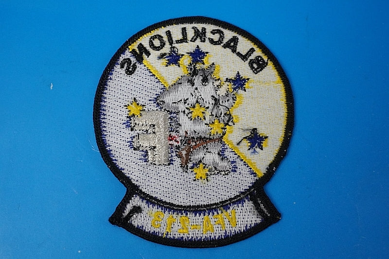Patch USN F/A-18F Super Hornet VFA-213 Black Lions without hook and loop