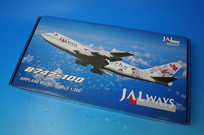 1:200 B747-100 JALways Resort Purple JA8128 27001 JTA airplane model