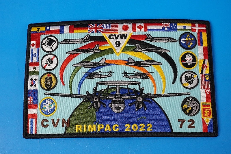 Patch JMSDF RIMPAC Hawaii 2022 Rim of the Pacific Exercise Participation Commemorative without hook and loop