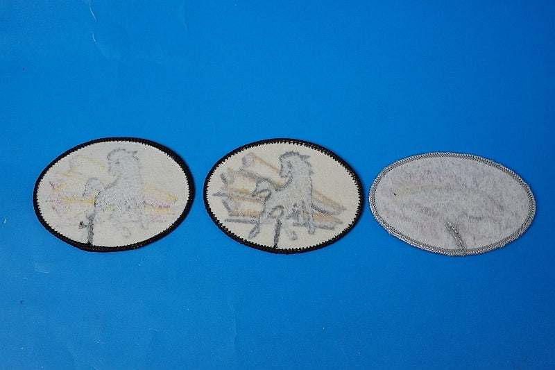 Patch JASDF horse 3 piece set High Visibility Low Visibility without hook and loop