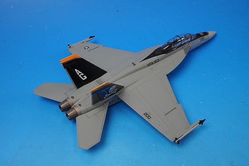 1:72 F/A-18F Two-Seater U.S. Navy 103rd Fighter Attack Squadron Jolly Rogers aboard the aircraft carrier Dwight D. Eisenhower HA5102 Hobby Master airplane model