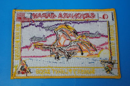 Patch USN United States Navy VFA-192 Golden Dragons "Goodbye Japan" Sunset Flight 2009 Square No Velcro