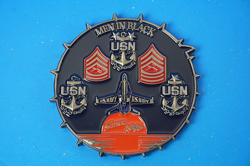 Challenge Coin US Navy Blue Angels Men in Black 75th Anniversary Coin