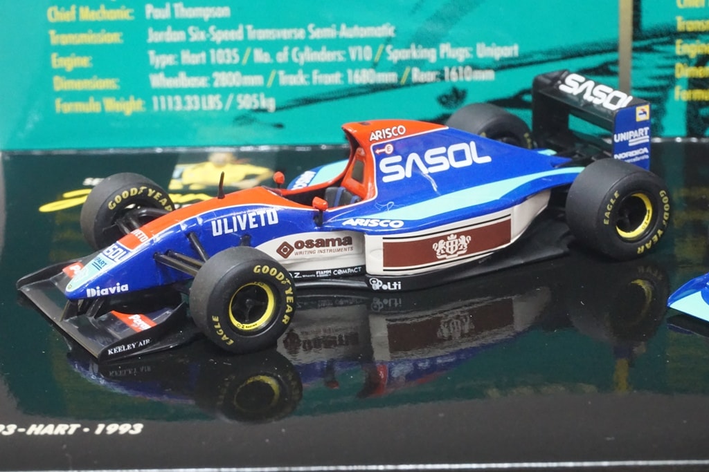 1:43 MINICHAMPS 402109394 Jordan Set 2/5 193 Heart 1993 / 194 Heart 1994