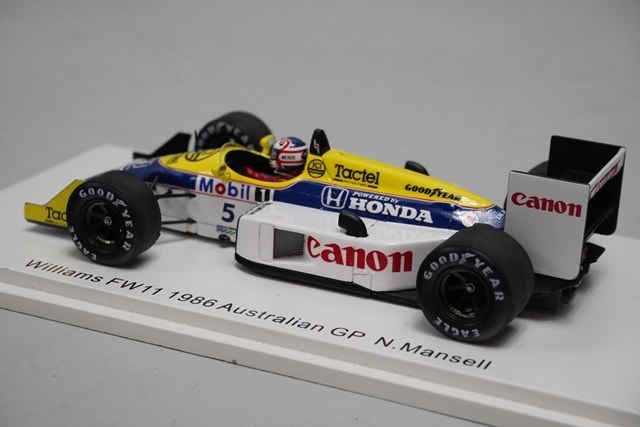 1:43 SPARK FS08 Williams FW11 Australia GP Nigel Mansell 1986 #5 Racing On