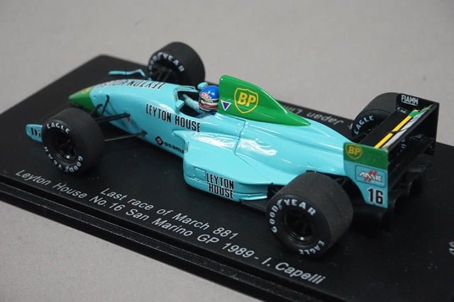 1:43 SPARK SJ2016SP2 Leyton House Last race of March 881 San Marino GP 1989 #16 I.Capelli