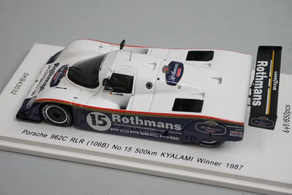 1:43 SPARK SKB43032 Porsche 962C RLR 106B 500km Kyalami Winner 1987 #15