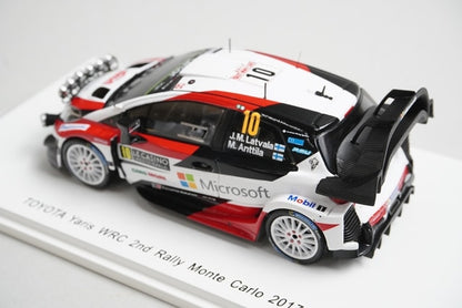 1:43 SPARK S5163 Toyota Yaris WRC 2nd Monte Carlo Rally 2017 #10 model car