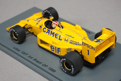 1:43 SPARK S4836 Lotus 100T 3rd Brazilian GP 1988 #1 CAMEL