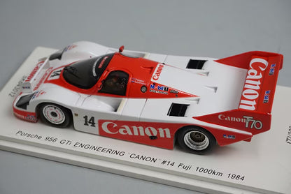 1:43 KID BOX x SPARK SKB43012 Porsche 956 GTi ENGINEERING Canon #14 Fuji 1984